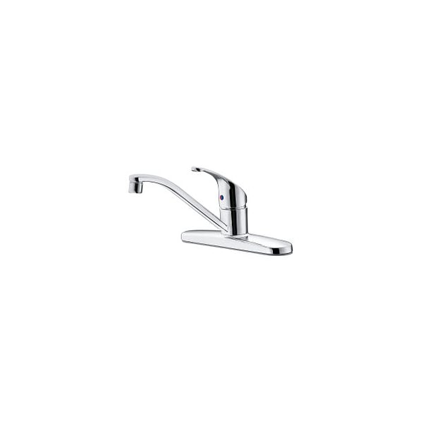 Chrome One-Handle Kitchen Faucet